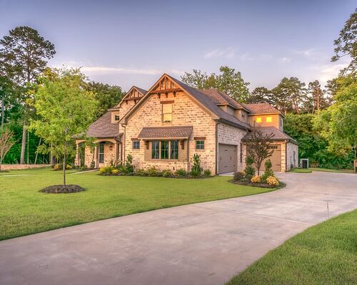 architecture-clouds-daylight-driveway